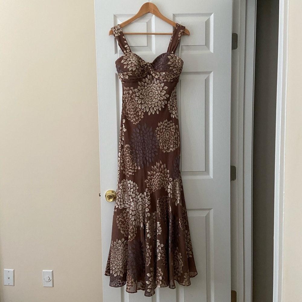 S.L. Fashion Brown Long Dress